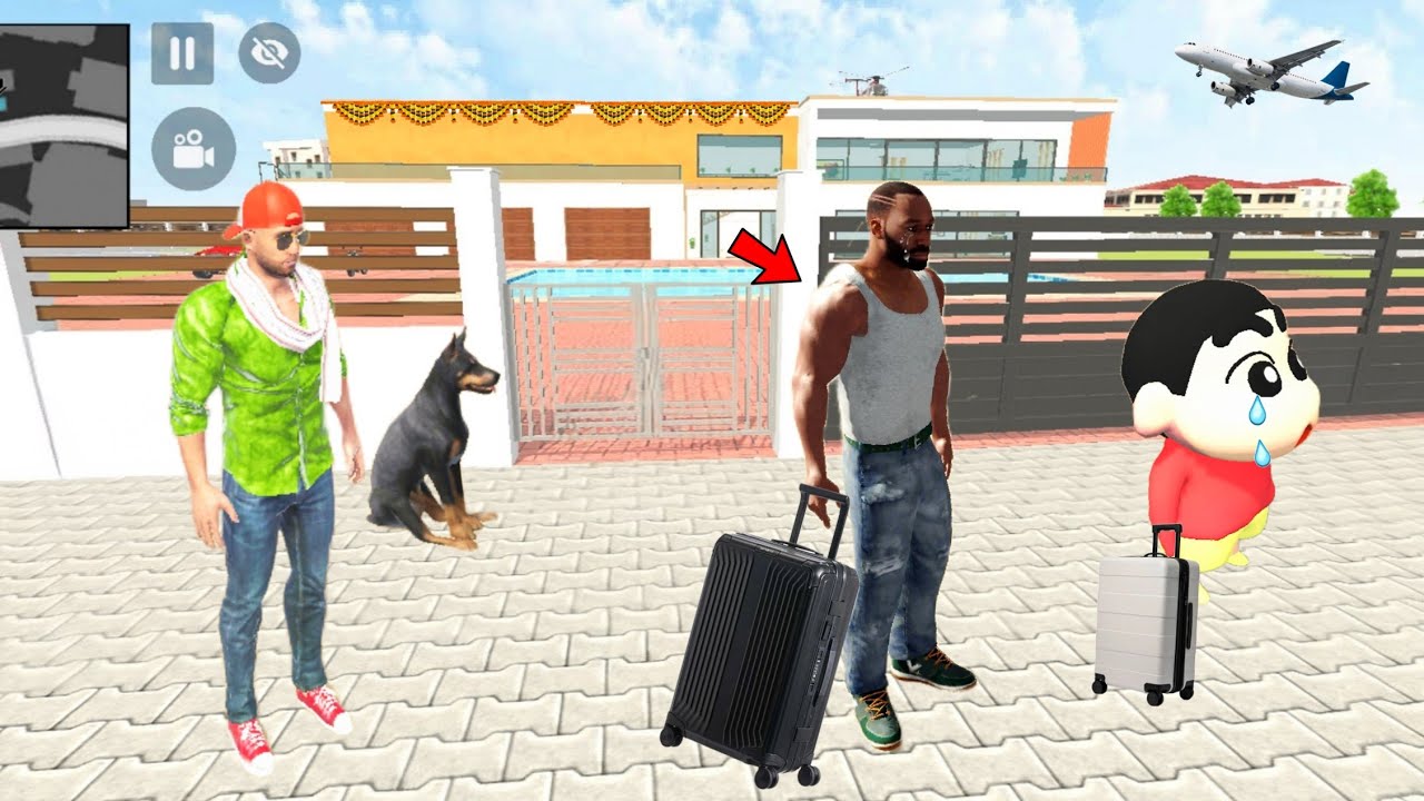 Franklin & Sinchan Ghar Chod kr Chale Gaye 😭 in Indian Theft Auto Simulator | New update 🤩💥