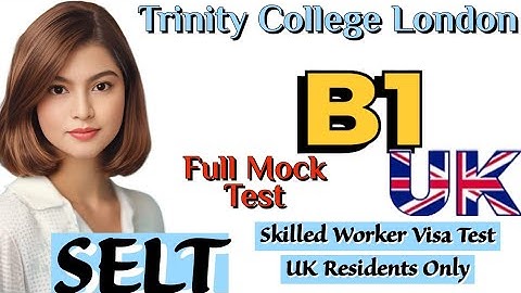Trinity College London - ISE I (B1) Integrated Speaking and Listening|| Full Mock Test || UKVI