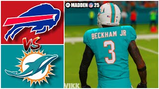 Bills vs Dolphins Week 2 Simulation (Madden 25 Rosters)