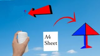Making Triangle Kite/ Kite Making/How To Make Traingle Kitne With Pepper At Home/Patang Kaise banaen