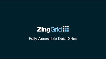 Accessible Data Grids with ZingGrid