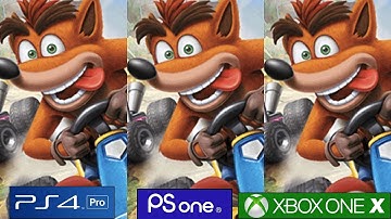 Crash Team Racing Nitro-Fueled - PS4 Pro vs PS1 vs Xbox One X Comparison, Frame Rate Test And More!