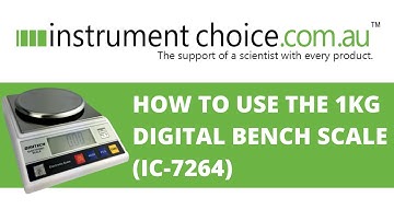 How to Use the 1kg Digital Bench Scale (IC-7264)