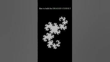 The Dragon Curve | First Method                   #3blue1brown #fractal #mathshorts maths #animation