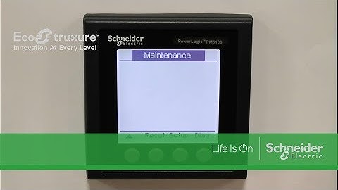 Configuration ModBus serial communication on PM5100