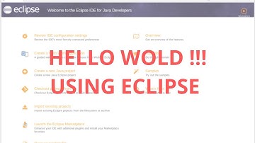 Java First program using Eclipse IDE !!!