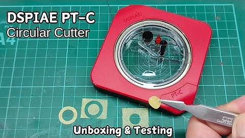 Dspiae PT-C Circular Cutter Unboxing and Testing | scale modeling