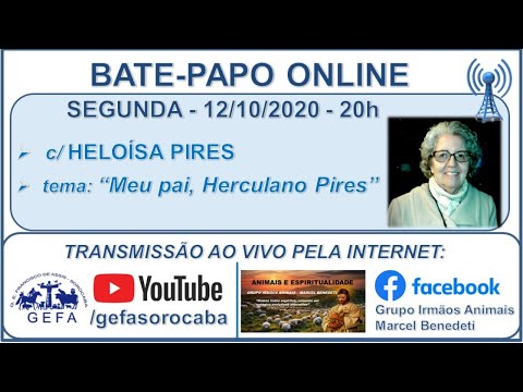 Assista: Palestra online - c/ HELOISA PIRES (12/10/2020)