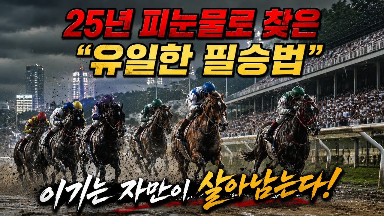 경마 예상지만 보다가 "깡통차는 이유"