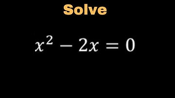 How To Solve A Quadratic Equation With Only Two Terms. Constant Term Is Missing.