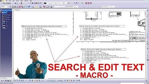How to Search And Change Drawing Texts In CATIA l CATIA V5 DRAWING Tutorial