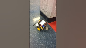 Wall following robot