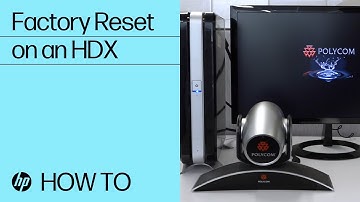 How to do a Factory Reset on an HDX | HP Support