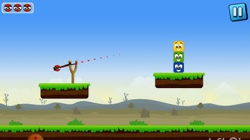 KNOCK DOWN Angry Birds LEVEL-1