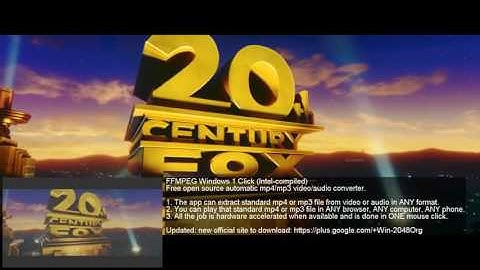 FFMPEG Windows 1 Click (Intel-compiled): free open source automatic mp4/mp3 video/audio converter.