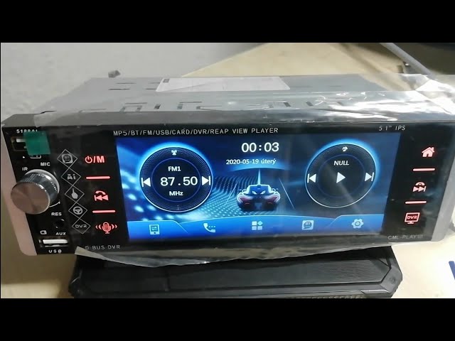 Autorádio 5.1 Inch 1 Din MP5 Car Radio USB Hands-free - unboxing 