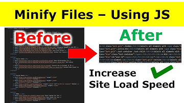 Minify or Compress Files using Vanilla JavaScript in Node.js - increase Website Page Load Speed
