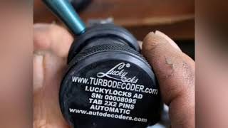 Tab 2x2 Pump lock opening with Luckylocks Decoder