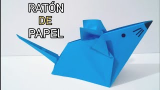 Como hacer un RATÓN DE PAPEL Origami / How to make a paper mouse