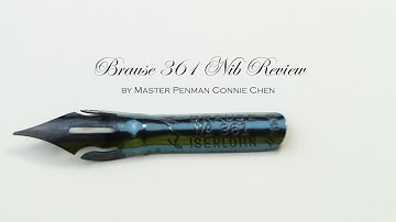 Brause 361 Calligraphy Nib Review by Master Penman Connie Chen