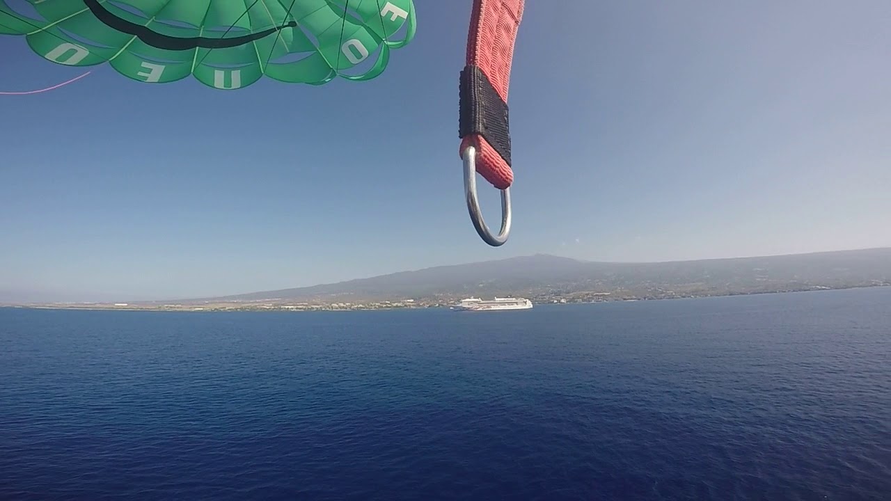 Para sailing, Kona, Hawaii YouTube
