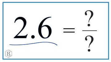 2.6 as a Fraction (simplified form)