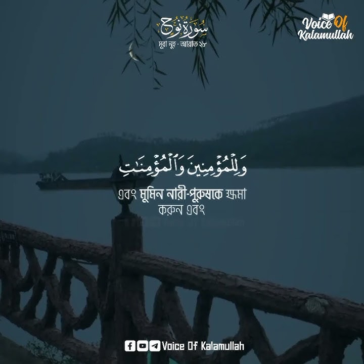 Surah Nuh | Verse - 28 | Beautiful Quran Recitation | The Holy Quran | Voice Of Kalamullah