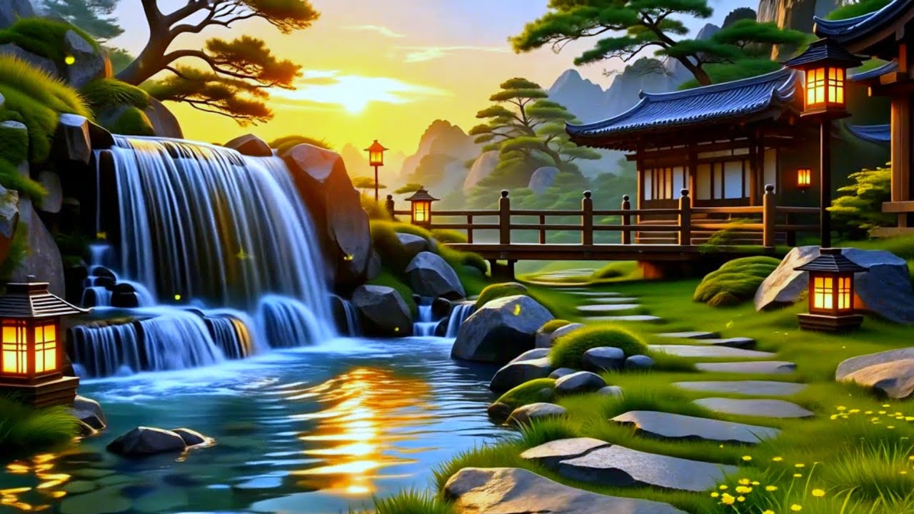 Relaxing Music for Stress Relief, Morning Wake-up Music, Nature Sounds, Beautiful Piano Music, Water