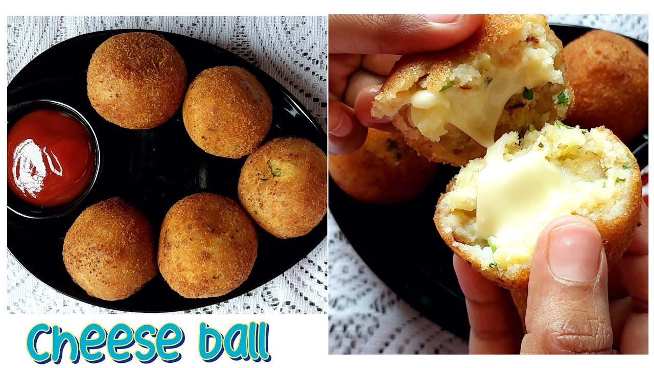 Cafe Style Crispy Cheese Balls Easy Snacks cheese ball recipe