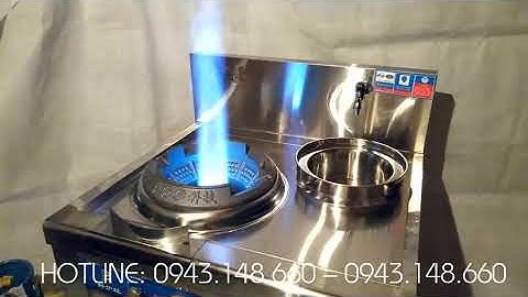 Bếp á đơn quạt thổi có bầu nước, bếp á cho nhà hàng, bếp á cho bếp ăn công nghiệp