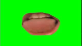 Mouth Green Screen Boca Chroma key Linguinha