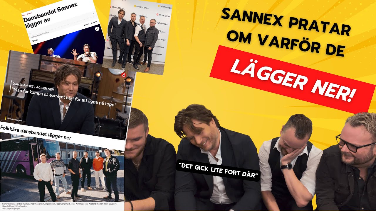 Sannex pratar kort om sitt beslut om att lägga ner! (Direkt efter intervjun i Nyhetsmorgon)