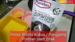 RESEP MEMBUAT BRONIES KUKUS PONDAN 100% JADI - Durasi: 6.31. 