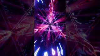 #Shorts #Abstract #Background Video 4K #Screensaver Tv Red Blue Triangle Tunnel Flames Vj #Loop Neon