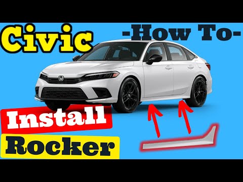 Honda Civic 2022 — How to Install Rocker Molding Back onto Car