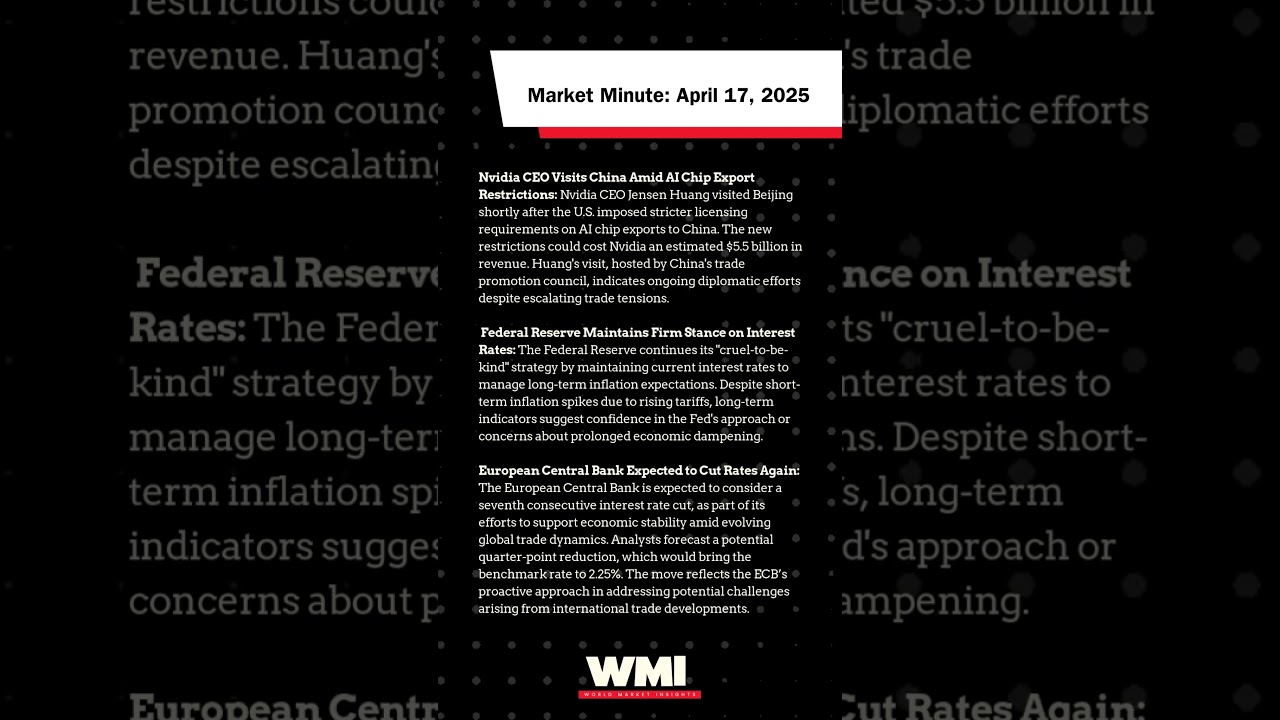 📈 Market Minute | April 17, 2025 - Nvidia's China Visit, Fed Holds Rates, ECB Preps Another Cut