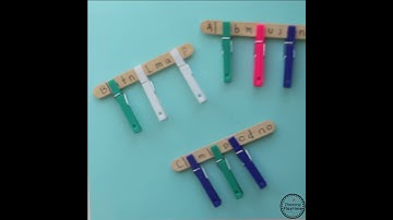 Preschool Letter Matching Sticks Activity