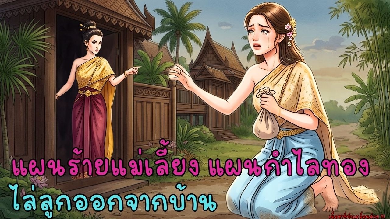 แม่เลี้ยงใจร้ายใส่ร้ายลูกด้วยกำไลทอง และจุดจบที่คาดไม่ถึง | เทพนิยาย | ตำนาน | หนังสือเสียง