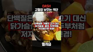 고혈압 낮추는 DASH 식단, 이것만 기억하세요! #고혈압관리 #고혈압 #고혈압식단 #고혈압극복