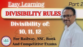 Master Divisibility Rules for 10 11 12 in Minutes Fast Math - Divisibility Rules Part