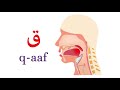 نطق حرف القاف 