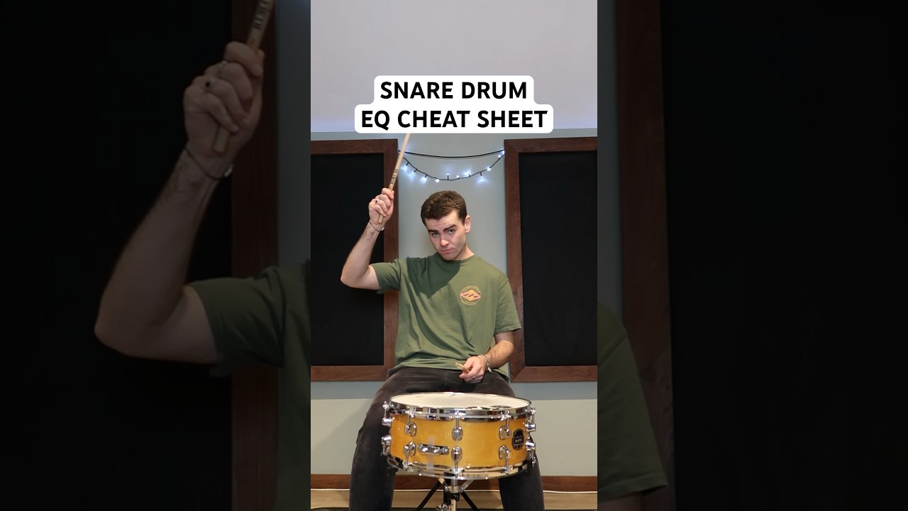 How to EQ a snare drum! 