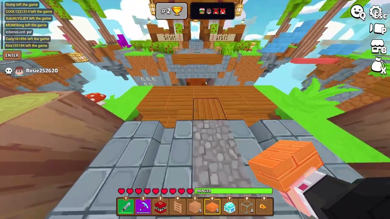 Minefun.io Skywars No Sprinting Challenge!!!