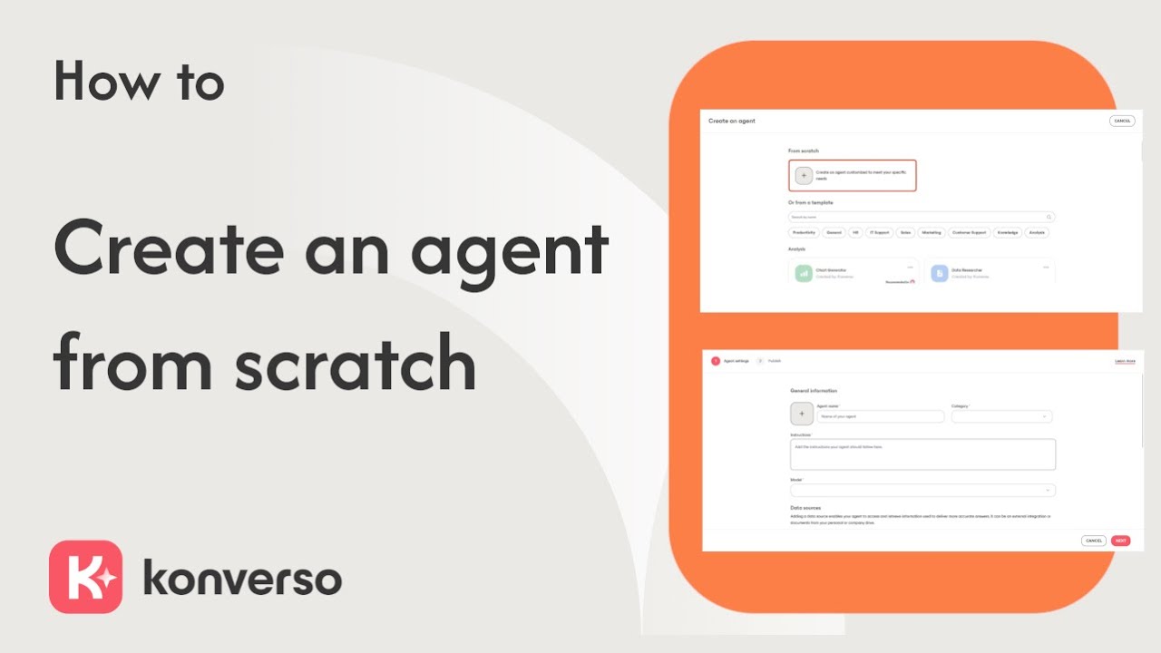How to create an agent from scratch | Konverso AI Agent Platform - YouTube