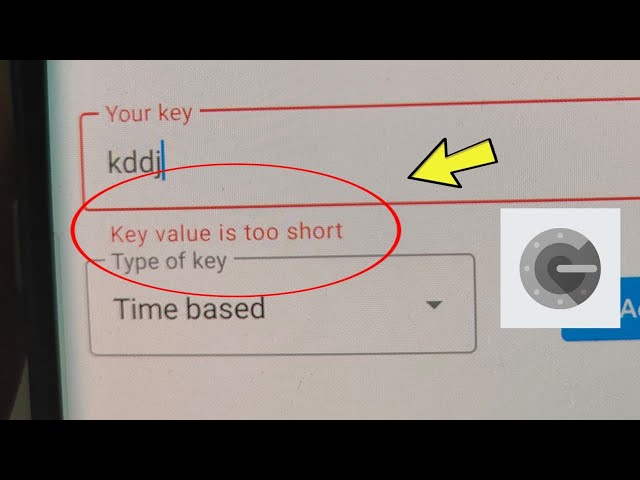 Fix Google Authenticator | Value is too short Problem Solved class=