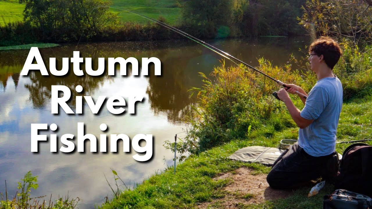 Autumn River Fishing with a Maggot Feeder (Surprise Catch!)