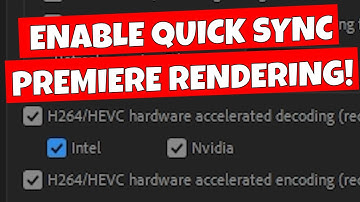 How To Enable Intel iGPU Quick Sync Video Rendering In Adobe Premiere Pro 2023