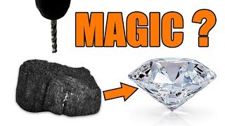 CHARCOAL vs. DRILL PRESS | How to make a real diamond