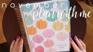 November Plan with Me ⎮JOURNALING SERIES