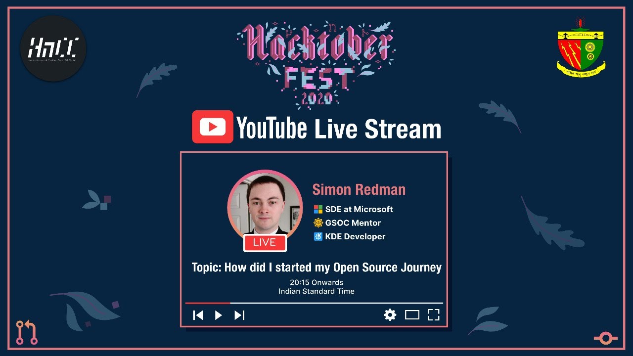 How did I started my Open Source Journey | Simon Redman | KDE Developer ...